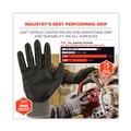 Work Gloves | Ergodyne 10302 ProFlex 7072 ANSI A7 Nitrile-Coated CR Gloves, Gray, Small, 12 Pairs/Pack image number 4
