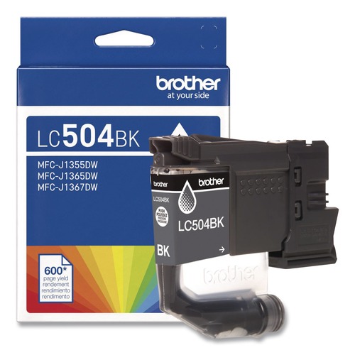 Brother LC504BKS INKvestment 600 Page-Yield Ink - Black