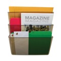 Wall Files | Storex 70247U06C 3 Sections Legal Size 16 in. x 4 in. x 14 in. Wall File - Smoke (3/Pack) image number 2