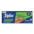 Food Service | Ziploc 383179 6.5 in. x 5.88 in. Resealable Sandwich Bags - Clear (600/Carton) image number 4