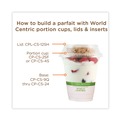 Cups and Lids | World Centric CPLCS12SH Plastic Dome Lid PLA Clear Cold Cup Lids Fits 9 oz to 24 oz Parfait Cups - Clear (1000/Carton) image number 4