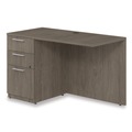 Office Desks & Workstations | Alera AE1NZK-UF2448R TOM 48 in. x 24 in. x 29 in. Seville Series Left Desk Return with Pedestal - Walnut image number 4