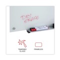 Office & Office Supplies | Universal UNV43234 72 in. x 48 in. Frameless Glass Marker Board - White Surface image number 6