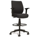 Office Chairs | Alera ALEWX4614 27.95 in. to 33.66 in. Seat Height Supports Up to 275 lbs. Fabric Wessex Drafting Stool - Black image number 0