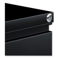  | Alera ALEPBFFBL 2 Legal/Letter Size Left or Right 14.96 in. x 19.29 in. x 27.75 in. Pedestal File Drawer with Full-Length Pull - Black image number 4