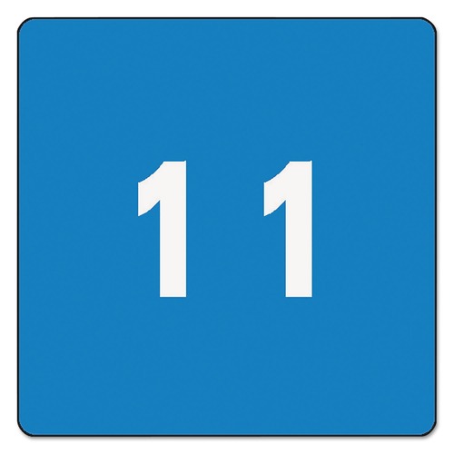 Labels | Smead 67421 1.5 in. x 1.5 in. 1 Numerical End Tab File Folder Labels - Light Blue (1-Roll) image number 0