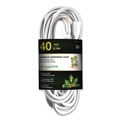 Office Electronics & Batteries | GoGreen Power GG-13740WH 16 AWG Outdoor Extension Cord, 40 ft, 13 A, White image number 0