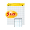 Office Jansan | Post-it Easel Pads Super Sticky 560 25 in. x 30 in. Quadrille Self Stick Easel Pads - White (2/Carton) image number 6