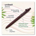 Pens | uni-ball 70660 Medium 0.7 mm Zento Retractable Gel Pen - Black Ink, Assorted Barrel Colors (1-Dozen) image number 4