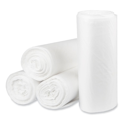 Trash Bags | Pitt Plastics PCRH385816N Eco Strong Plus 38 in. x 58 in. 16 mic 60 Gallon Can Liners - Natural (200/Carton) image number 0