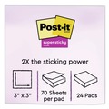 Sticky Notes & Post it | Post-it Notes Super Sticky 654-24SSJOY-CP 3 in. x 3 in. Note Pads - Summer Joy Collection Colors (24/Pack) image number 3