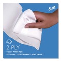 Cleaning & Janitorial Supplies | Scott 67805 2-Ply 3.55 in. x 1000 ft. Septic Safe Essential 100% Recycled Fiber JRT Bathroom Tissue for Business - White (12/Carton) image number 5
