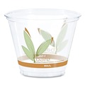 Cups and Lids | Dart RTP9RBARE Bare Eco-Forward 9 oz. RPET Cold Cups with ProPlanet Seal - Clear/Green/Orange (20/Carton) image number 1