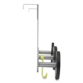  | Alba PMS3P 20 lb Capacity Over the Door 3-Peg Coat Hook - Black image number 2