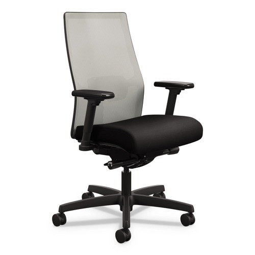 Office & Office Supplies | HON HIWMMKDY2AHIFCU10BLSBT Adjustable Lumbar Support Ignition 2.0 4-Way Stretch Mid-Back Mesh Task Chair - Black Base image number 0