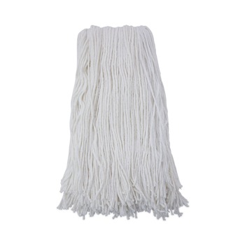 Boardwalk #32 Cut-End Rayon Wet Mop Head - White (12/Carton)