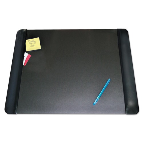 Office Jansan | Artistic 4138-4-1 24 in. x 19 in. Executive Desk Pad with Antimicrobial Protection - Black image number 0