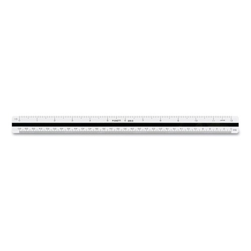 Rulers & Yardsticks | Chartpak 235E 12 in. Long Color-Coded Plastic Engineering Triangular Scale image number 0