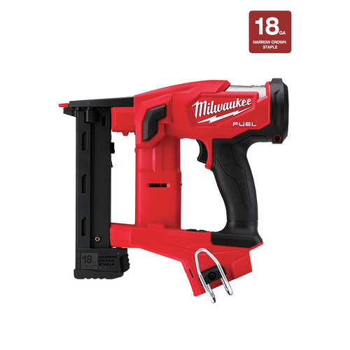 Milwaukee 2749 20 M18 Fuel Lithium Ion 18 Gauge 1 4 In Cordless Narrow Crown Stapler Tool Only Cpo Outlets