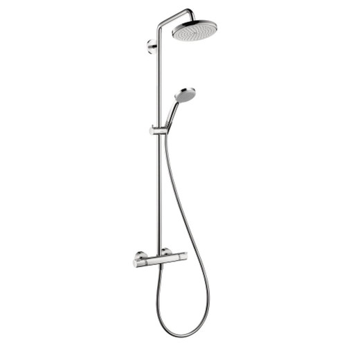 Fixtures | Hansgrohe 27185001 Croma 220 Showerpipe (Chrome) image number 0
