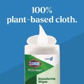 Cleaning & Janitorial Supplies | Clorox 60605 8 in. x 7 in. 1-Ply CloroxPro EcoClean Disinfecting Wipes - Unscented, White (6/Carton) image number 6