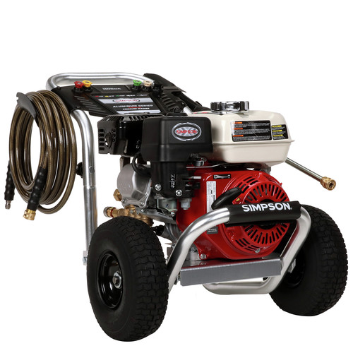 Pressure Washers | Simpson 60735 Aluminum 3400 PSI 2.5 GPM Professional Gas Pressure Washer with CAT Triplex Pump (CARB) image number 0