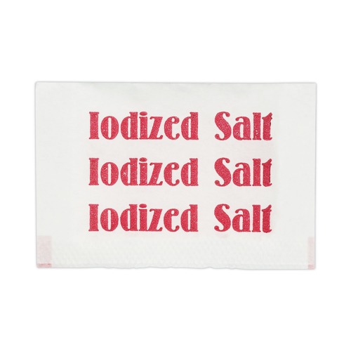 Food Service | Office Snax OFX15261 0.75 g Iodized Salt Packets (3000/Carton) image number 0