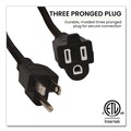 Office Electronics & Batteries | GoGreen Power GG-13825BK 25 ft. 15 Amps 14 AWG Outdoor Extension Cord - Black image number 3