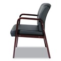 Labor Day Sale! Save $30 off $199! | Alera ALERL4319M Reception Lounge WL Series 24.21 in. x 24.8 in. x 32.67 in. Guest Chair - Black Seat/Back, Mahogany Base image number 2