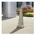 Smoking Receptacles | Rubbermaid Commercial FG257088BEIG 12.25 in. x 39.75 in. 1 gal. GroundsKeeper Pyramid Cigarette Waste Collector - Beige image number 2