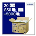 Office Jansan | Tork TC0020 14.5 in. x 17 in. Half-Fold Paper Toilet Seat Cover - White (250/Pack, 20 Packs/Carton) image number 3