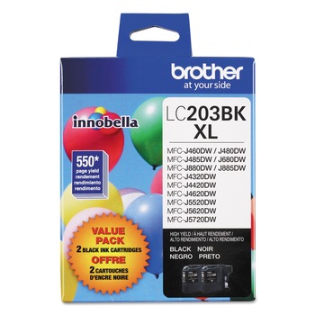 Brother Innobella 550 Page-Yield High-Yield Ink - Black (2/Pack)