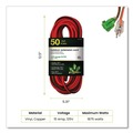 Office Electronics & Batteries | GoGreen Power GG-13850 50 ft. 15 Amps 14 AWG Outdoor Extensioin Cord - Orange image number 4