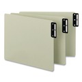 Office & Office Supplies | Smead 63235 100% Recycled 1/3-Cut Metal End Tabs Blank 8.5 in. x 14 in. Pressboard Guides - Green (50/Box) image number 2