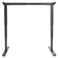  | Alera ALEHT3SAB AdaptivErgo 48.06 in. x 24.35 in. x 25 in. to 50.7 in. Sit-Stand 3-Stage Electric Height-Adjustable Table Base - Black image number 1