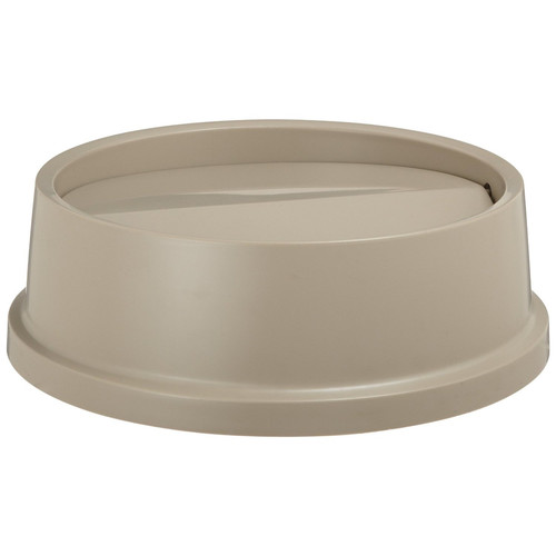 Rubbermaid Commercial FG267200BEIG Untouchable 16-1/8 in. Round Swing Top Lid (Beige) image number 0