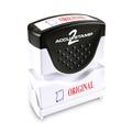 Bulk Savings Pricing 2 | ACCUSTAMP2 035540 1.63 in. x 0.5 in. ORIGINAL Pre-Inked Shutter Stamp - Red/Blue image number 0