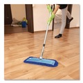 Mops | Gritt Commercial GRI17424T4PK 24 in. x 5 in. 72 in. Silver Aluminum Handle Microfiber Dust Mop Set with Telescopic Handle - Blue (4/Kit) image number 7