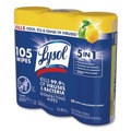 Bulk Savings Pricing 2 | LYSOL Brand 19200-82159 7 in. x 7.25 in. 1-Ply Disinfecting Wipes - Lemon and Lime Blossom White (4/Carton) image number 3