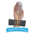 Office Furniture Accessories | Fellowes Mfg Co. 9182801 13.75 in. x 3.37 in. Memory Foam Keyboard Palm Support - Black image number 2