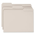 Office Jansan | Smead 12343 Colored File Folders with Assorted 1/3-Cut Tab Positions - Letter, Gray (100/Box) image number 2