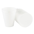 Food Trays, Containers, and Lids | Dart 10J10 10 oz. Foam Drink Cups - White (1000/carton) image number 3