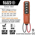 Detection Tools | Klein Tools ET45 AC/DC Low Voltage Electric Tester - No Batteries Needed image number 1