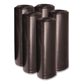 Boardwalk 43 in. x 47 in. 56 gal. 1.6 mil Recycled Low-Density Polyethylene Can Liners - Black (100/Carton)