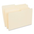  | Universal UNV15112 1/2 Cut Tabs 11-Point Assorted Positions Top Tab File Folders - Legal Size, Manila (100/Box) image number 1