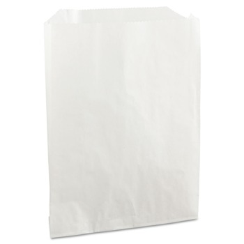 Bagcraft Grease-Resistant 6 in. x 7.25 in. Single-Serve Bags - White (2000/Carton)