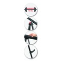 Office Jansan | MasterVision FLX09101MV Adjusts 35 in. to 64 in. High Telescoping Tripod Display Easel - Metal, Black image number 2