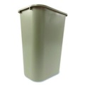 Trash & Waste Bins | Rubbermaid Commercial FG295700BEIG 10.25-Gallon Rectangular Deskside Wastebasket - Beige image number 1