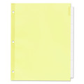 Office Jansan | Office Essentials 11468 11 x 8.5 Plastic Insertable Dividers - Clear Tabs (8-Pieces/Set) image number 1