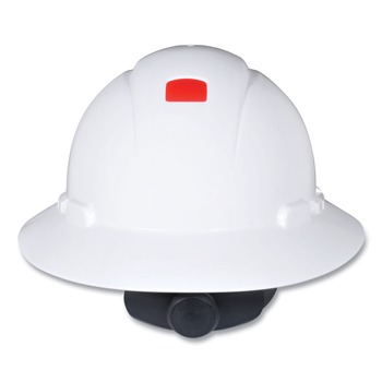 3M H-800 SecureFit H-Series 4 Point Pressure Diffusion Ratchet Suspension Hard Hats with UV Indicator - White